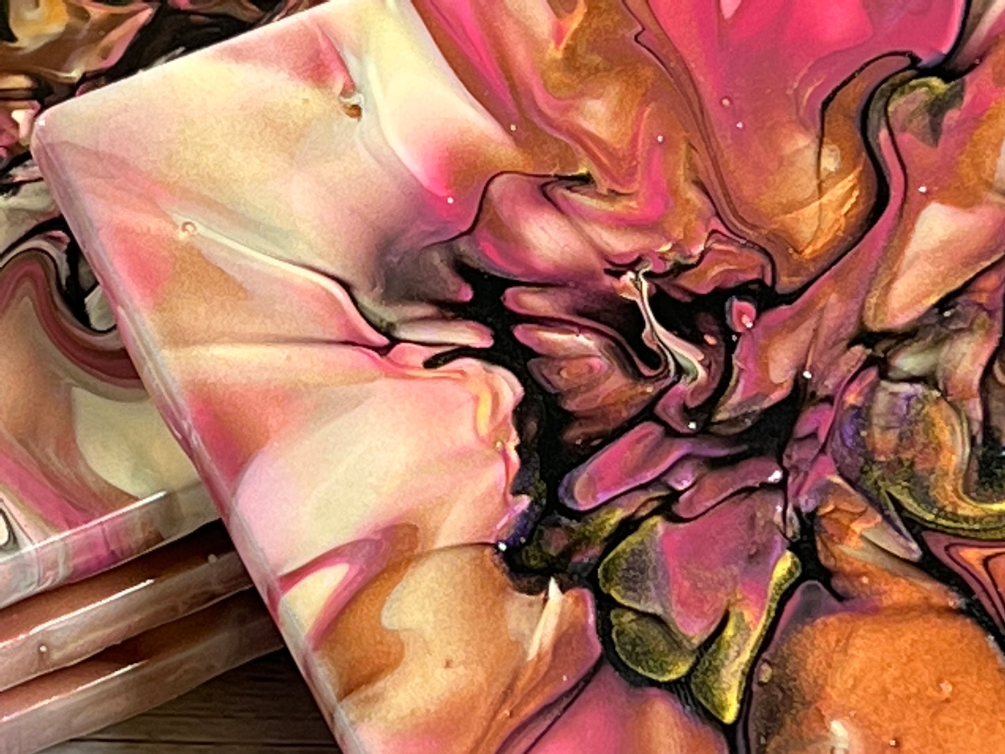 Acrylic Pour Coasters | Set of 4