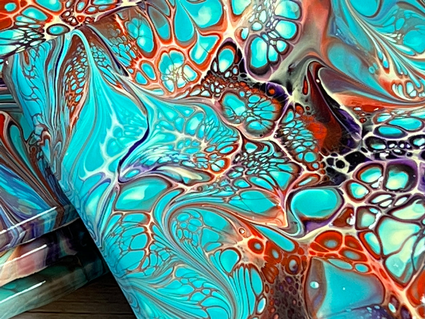 Acrylic Pour Coasters | Set of 4