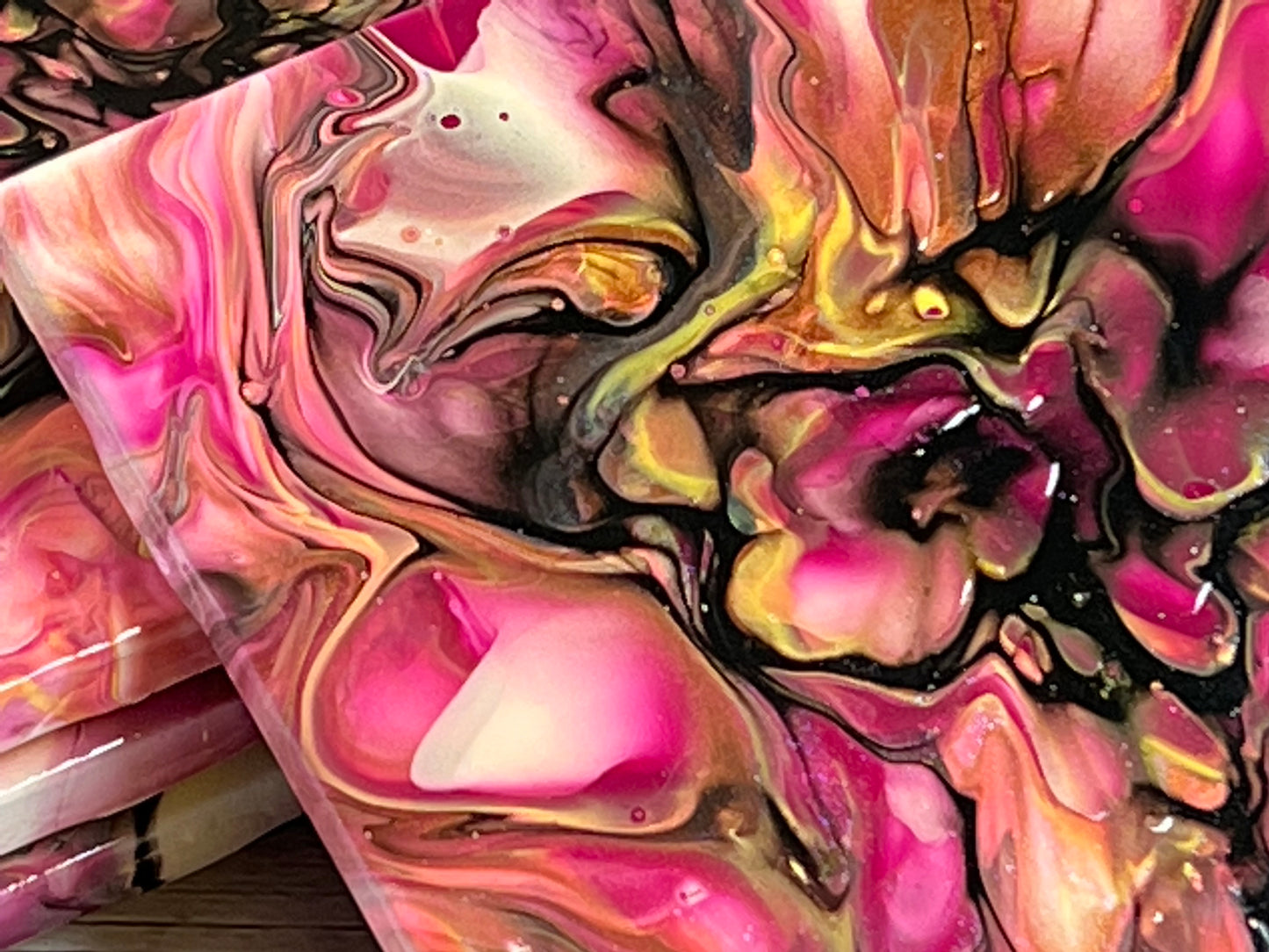 Acrylic Pour Coasters | Set of 4