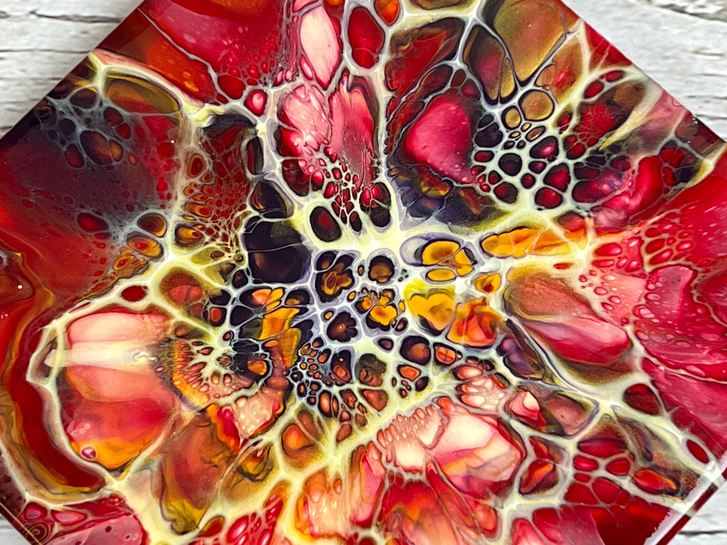 Acrylic Pour Coasters | Set of 4