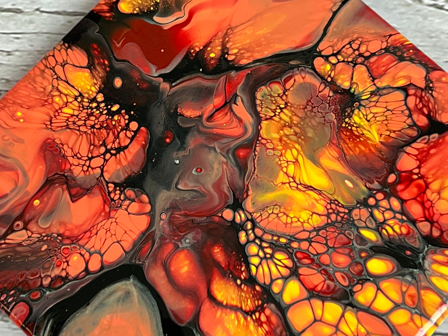 Acrylic Pour Coasters | Set of 4