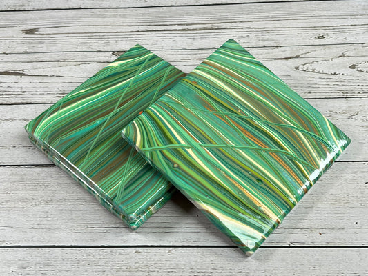 Acrylic Pour Coasters | Set of 3